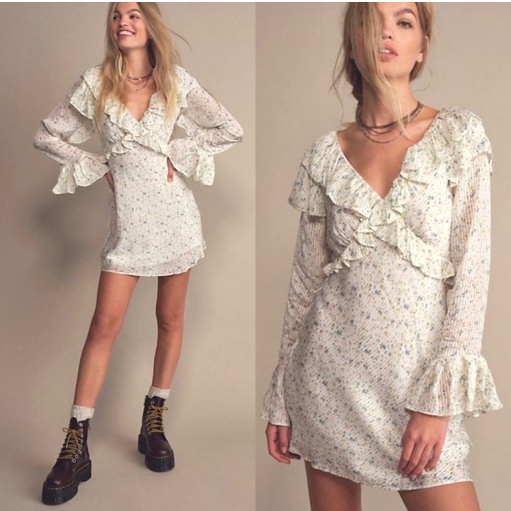 Free People Floral Mini Dress
